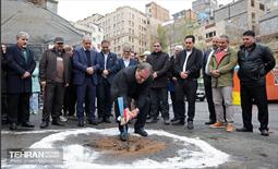 آیین آغاز عملیات اجرایی پارکینگ و مجموعه خدماتی باغ‌وزیری 4