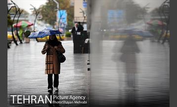بارش باران پاییزی در تهران 24
