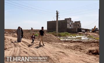 عملیات تخلیه کامل آب شهرک مسکونی پیام اهواز 32