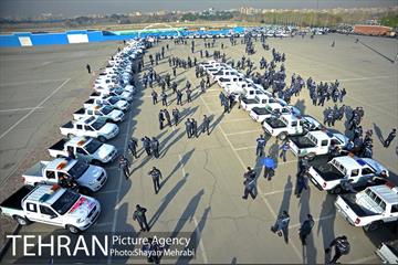 پیشواز نیروهای شهربان و حریم بان از نوروز با حضور شهردار تهران 44