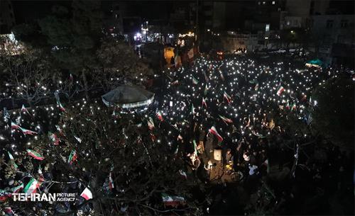 عزاداری هفتمین شب شهادت رهبر انقلاب در میدان دوم نازی آباد 12