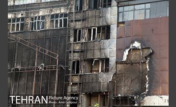 آتش سوزی مجتمع تجاری طوبی 33