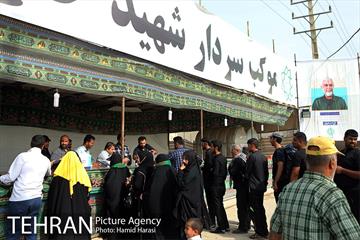 ارائه خدمات نیرو های خادم الحسین (ع) در مرز شلمچه 3