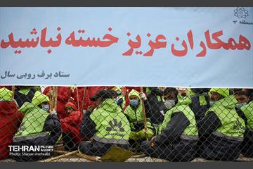 مانور برف روبی در منطقه ۳ تهران 27