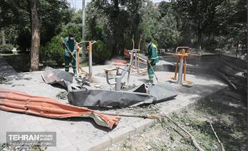 بوستان ایثار در منطقه ۲۰ به چرخه خدمت بازگشت 2