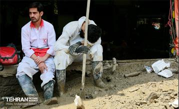 گل روبی و عملیات جست و جوی مفقودین سیل منطقه کن