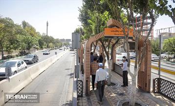 نخستین ایستگاه اتوبوس‌های بی آر تی با معماری ایرانی و اسلامی  3