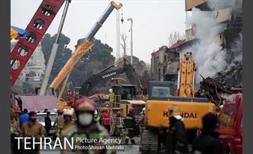 سومین روز عملیات امداد ونجات حادثه پلاسکو -3 1