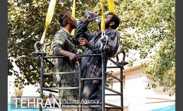 ریزش بخشی از خیابان پیامبر اتوبان ستاری 7