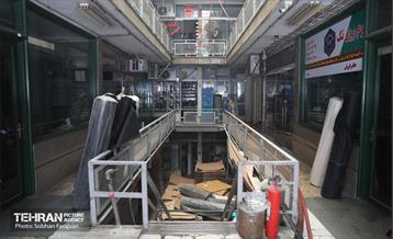 آتش‌سوزی انبار چسب در بازار تهران 11