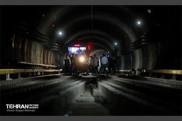 تست گرم بخش شمالی خط ۶ مترو تهران 6