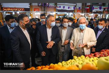 بازدید شهردار تهران از فروشگاه شهروند و میادین میوه تره بار 4