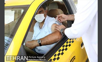 آغاز واکسیناسیون رانندگان تاکسی تهران 3