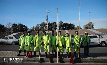 مانور برف‌‍‌روبی منطقه 4 شهرداری تهران 8