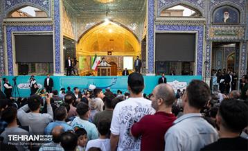 حضور رئیس جمهور در جمع مردم جنوب غرب تهران 2