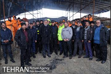 بازدید شهردار تهران از ستاد برف روبی شهرداری منطقه شش 16