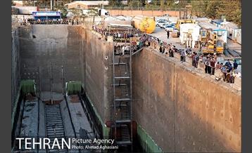 مراسم ورود ماشین حفار به ایستگاه B7 خط 7مترو 26