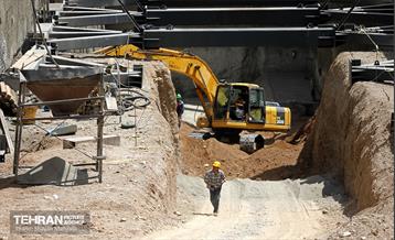 عملیات حفاری خط ۱۰ متروی تهران 48