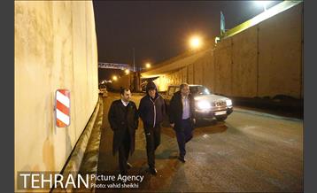 بازدید شبانه مدیران شهری از رود دره ها، مسیل ها و پروژه زیرگذر گیشا 16