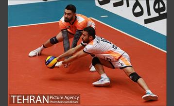 دیدار تیم های والیبال سایپا تهران و هاوش گنبد