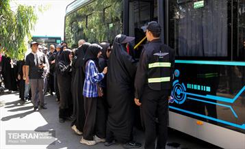 خدمات رسانی ناوگان اتوبوسرانی تهران به زائران اربعین حسینی 5