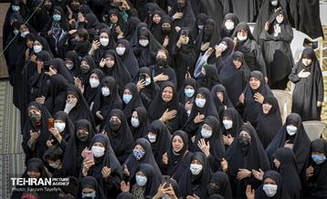 مراسم تشییع و خاکسپاری لاله های زهرایی در منطقه 5