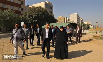 بازدید مدیران شهری از پروژه باغ راه حضرت فاطمه(س) 3
