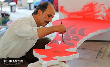 آماده سازی ۴۰۰ تیغه علامت منقش به القاب اباعبدالله الحسین(ع) 30