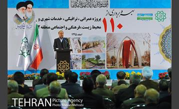 آیین بهره برداری از 110 پروژه شهری منطقه2 با حضور شهردار تهران 38