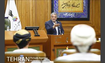 دیدار هیئت بلند پایه عمانی با رئیس شورای اسلامی شهر تهران 13