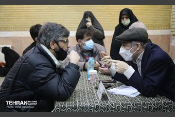 میز خدمت در مسجد جامع ابوذر منطقه ۱۷