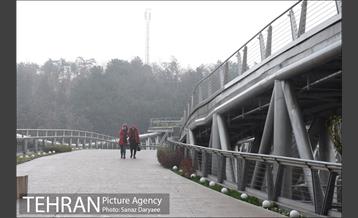 بارش باران در منطقه گردشگری عباس آباد 12