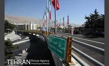 افتتاح پل غیر همسطح بزرگراه شهید چمران (پل شهید نوروزی) با حضور شهردار تهران 7
