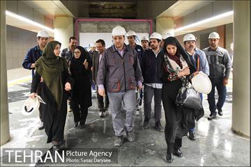 بازدید اعضا شورای شهر تهران از خط ۶ مترو 13