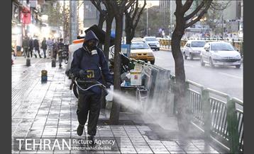 آئین رونمایی از تجهیزات جدید سازمان آتش نشانی پایتخت در ضدعفونی اماکن عمومی 10