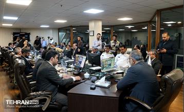 بازدید شهردار تهران از مرکز کنترل ترافیک تهران 17