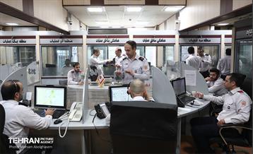 بازدید شهردار تهران از ستاد فرماندهی عملیات آتش نشانی 41