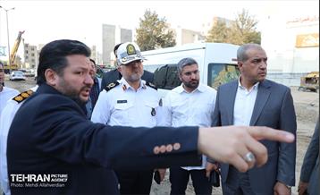 بازدید رئیس پلیس راهور کل کشور از پروژه‌های منطقه 9 10