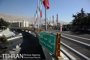 افتتاح پل غیر همسطح بزرگراه شهید چمران (پل شهید نوروزی) با حضور شهردار تهران 7