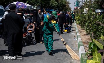 خدمت‌رسانی شهرداری تهران به جاماندگان اربعین حسینی 2