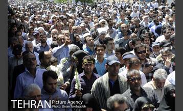 تشییع پیکر شهدای حادثه تروریستی تهران 28