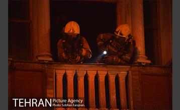 آتش سوزی ساختمان میدان حسن آباد-2‎ 5