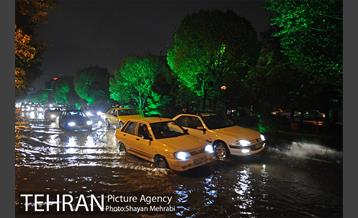 بارش شدید باران و تگرگ در تهران 30