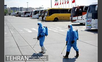 ضد عفونی پایانه مسافربری غرب 25