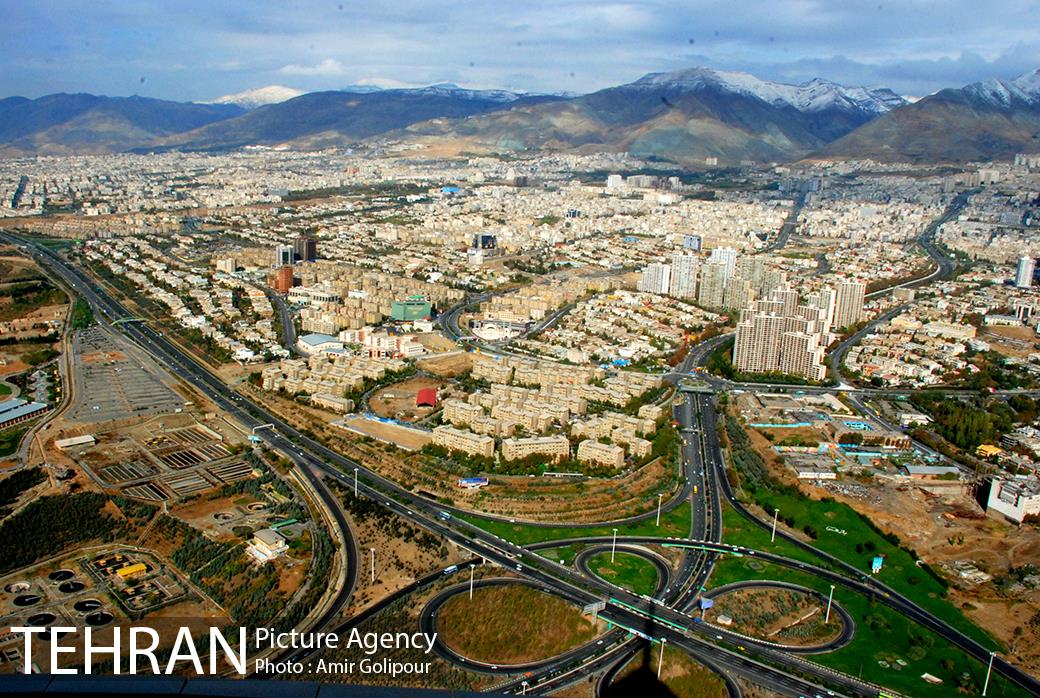 عکس برج میلاد و شهر تهران