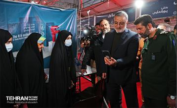 بازدید شهردار تهران از چهارمین رویداد سراسری تولید محتوای دیجیتال بسیج 16