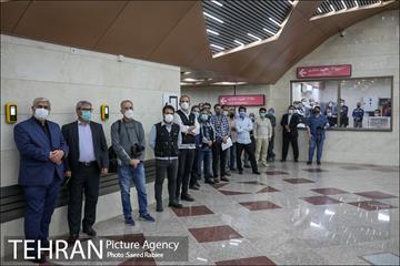 مراسم بهره برداری از ایستگاه های مترو اقدسیه و مرزداران 23