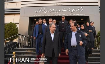 حضور شهردار تهران در مرکز فرماندهی و ستاد مدیریت بحران شهر تهران 13