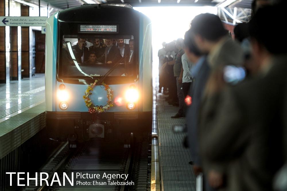افتتاح خط ۸ متروی تهران با حضور قالیباف و لاریجانی 1