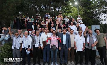 اهتزاز بزرگترین پرچم فلسطین جهان در تهران 9